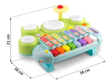 ОБРАЗОВАТЕЛЬНЫЕ ИГРУШКИ ИНТЕРАКТИВНЫЕ БАРАБАНЫ LED МУЗЫКАЛЬНЫЙ ИНСТРУМЕНТ