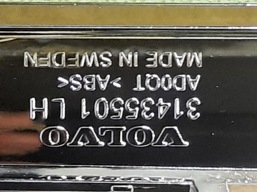 ХРОМИРОВАННАЯ РАМКА ЛЕВАЯ VOLVO S90 2016-