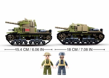 Кирпичи Американский ТАНК М4 ШЕРМАН/ТАНК Т40/М9 2В1 ВОЕННЫЙ + ОРУЖИЕ LEGO