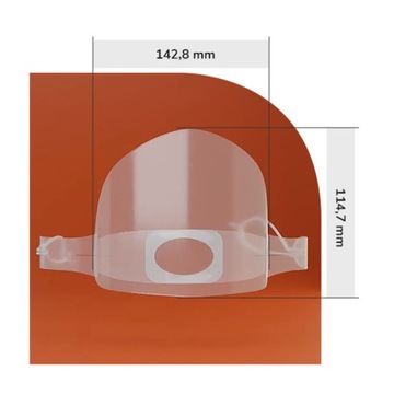 МИНИ-защитная маска для рта S/M 2 шт.