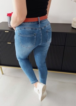 Джинсы скинни MS6 FASHIONABLE M.SARA С ПОЯСОМ 44 XXL (33) 38-50