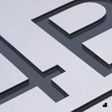 АДРЕСНАЯ ТАБЛИЧКА С НОМЕРОМ ДОМА | НОМЕР ДЛЯ АЛЮМИНИЕВОГО ДОМА УЛИЦА| 25х25см