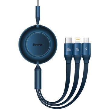 Kabel Baseus do USB-C microUSB Lightning 100W 3W1