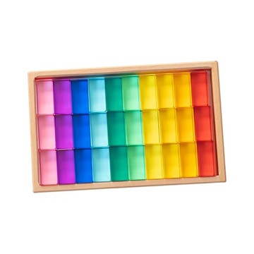 Развивающие блоки развивающие игрушки прозрачный внешний вид куб 30шт