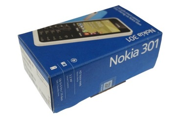 100% NOWA PL DYST ORYGINALNA NOKIA 301 RM-840 CYAN KOMPLET