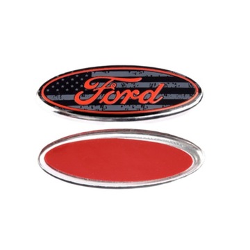 Emblemat Alloy nakładka naklejka na kierownicę z logo Ford czarny 5.9*2.4cm