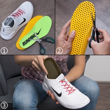 Wkładki butów przeciwpotne amortyzujące plaster miodu miękka 41-46