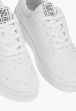 Buty Damskie BIG STAR Sneakersy Sportowe Białe Lekkie Eko Skóra Wygodne 36