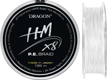 Plecionka DRAGON TORAY HMX8 P.E. BRAID 0,08mm 135m