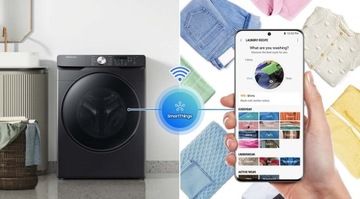 Отдельностоящая стиральная машина Samsung Набор стиральная машина + сушилка Samsung 18/16 кг Черный