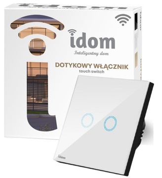 WiFi DOTYKOWY WŁĄCZNIK ŚWIATŁA IDOM PODWÓJNY