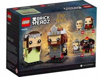 Фигурки героев фильмов LEGO BRICKHEADZ «Властелин колец» для фанатов хитов