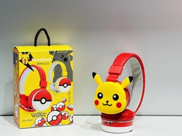 БЕСПРОВОДНЫЕ НАУШНИКИ BLUETOOTH ДЛЯ ДЕТЕЙ НАКЛЕЙНЫЕ POKEMON PIKACHU BT