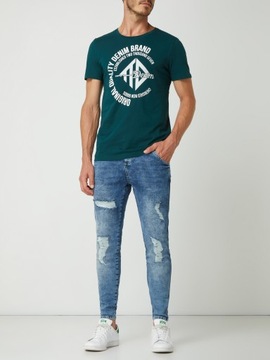 SIKSILK DISTRESSED SKINNY DENIM STRETCH SS-14006 BLUE JEANS MEN XS