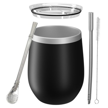 Zestaw do Yerba Mate Yerbomos Kubek Termiczny Bombilla Słomka Czyścik 355ml