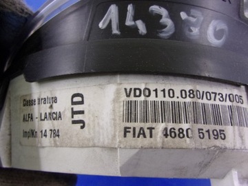 FIAT MULTIPLA 1.9JTD PŘÍSTROJOVÁ DESKA BUDÍKY 46805195 VDO