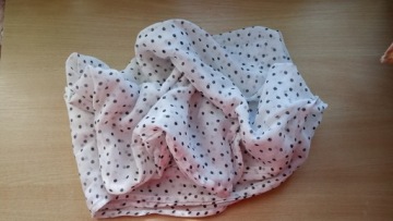 szal/komin w groszki