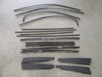 Listwy ozdobne zewnętrzne czarny maty shadowline BMW 5 e39 Sedan