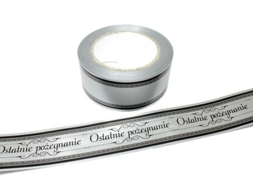 SZARFY POGRZEBOWE DO KWIACIARNI 48mm /50Y DO DRUKU