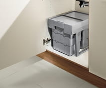 Корзина-контейнер для сортировки мусора в шкаф, 40см, 30л.