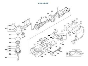 Статор штробора BOSCH GNF20CA 603