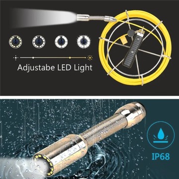 10-дюймовый ЖК-монитор 22 мм, промышленный видеоэндоскоп для проверки канализационных труб