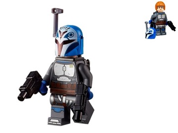 Lego Star Wars - Bo-Katan Kryze + jetpack + blastery + włosy ! 75316 sw1163