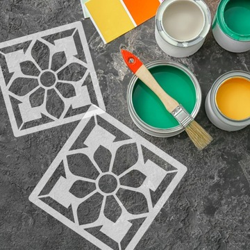 SZABLONY MALARSKI do kafelków płytek NISA 10x10