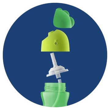 AVENT СЕРЕБРЯНАЯ КРУЖКА-БУТЫЛКА С СОЛОМОЧКОЙ 200 мл 9 м+