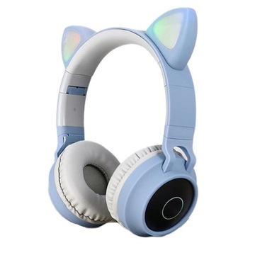 Dziecięce słuchawki Bluetooth Świecące światła Ucho kota Bluetooth