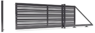 Brama Wjazdowa Przesuwna INCOGNITO BR.13.1.2 Ocynk RAL Antracyt 140x300 cm