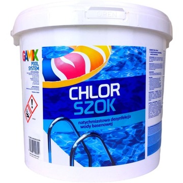 GAMIX CHEMIA BASENOWA GRANULAT do BASENU CHLOR SZOK 5kg