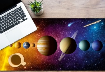 Настольный коврик МАЛЬМ из ИКЕА 140х65 Планета