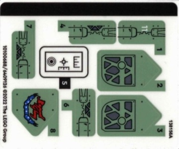 LEGO naklejki do zestawu 75571 Avatar N