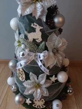 Елка КОНУС УКРАШЕННАЯ украшениями 170 см НАКОНЕННАЯ