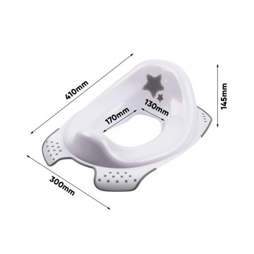 Белый чехол на сиденье унитаза Keeper + наклейки Primabobo приучение к горшку