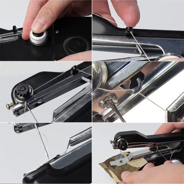 РУЧНАЯ МИНИ-ПОРТАТИВНАЯ ШВЕЙНАЯ МАШИНА + НАБОР ДЛЯ ШВЕЙНОЙ МАШИНЫ