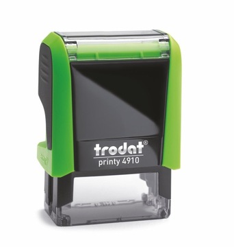 PIECZĄTKA TRODAT PRINTY 4910 ZIELONA+PROJEKT GUMKI