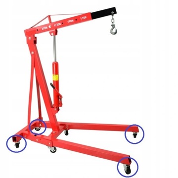 КОЛЕСО ЦЕХСКОГО ПОДЪЕМНОГО КРАНА 88 мм ПОВОРОТНОЕ НА 360°