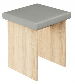 TABORET DO TOALETKI STOŁEK KRZESŁO SIEDZISKO SZARE