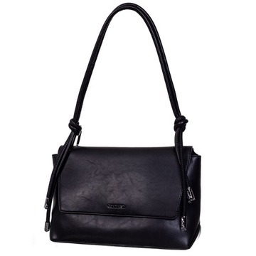 CALVIN KLEIN TOREBKA DAMSKA ROPED SHOULDER BLACK