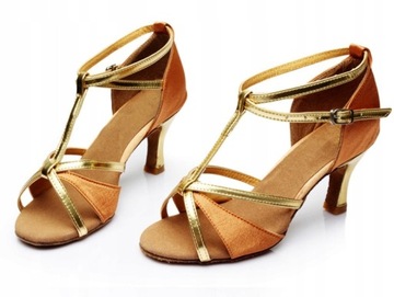BUTY DO TAŃCA TOWARZYSKIEGO TANECZNE SZPILKI 7cm