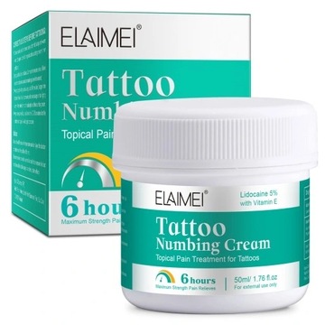 Tattoo Numbing Cream,Krem znieczulający do tatuażu,50 ml / Pudełko