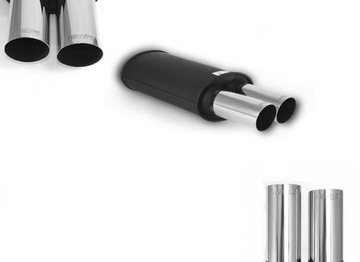 ПРОХОДНОЙ ГЛУШИТЕЛЬ 2X70 ММ ВЫСОКОГО КАЧЕСТВА