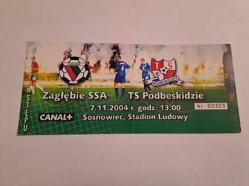 ZAGŁĘBIE SOSNOWIEC - PODBESKIDZIE BB 07-11-2004