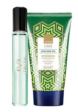 AVON Zestaw kosmetyków Perfumetka Eve Truth krem do rąk z olejkiem awokado