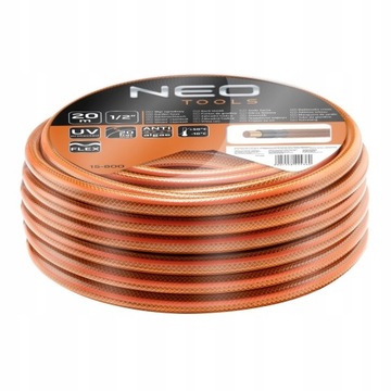 NEO WĄŻ OGRODOWY 4-WARSTWOWY 20BAR 1/2'' 20M ECO
