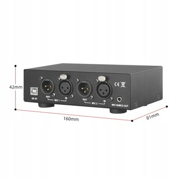 ИСТОЧНИК ФАНТОМНОГО ПИТАНИЯ 48 В ИСТОЧНИК ПИТАНИЯ ДЛЯ МИКРОФОНОВ XLR