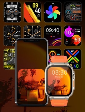 SMARTBAND SMARTWATCH СПОРТИВНЫЕ ЧАСЫ AMOLED СПОРТИВНЫЙ РЕМЕСЛ PL FIT SMS IOS