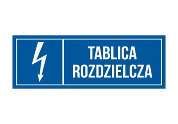 Tabliczka Tablica Rozdzielcza 20x7 PCV 1mm